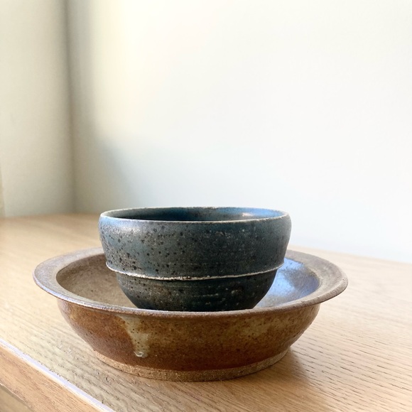 studio pottery Other - studio pottery japanese wabi sabi artist bowl shallow dish earth tones bohemian